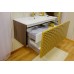 Комплект мебели для ванной Sanflor Белла 100 шоколад, патина золото