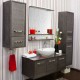 Комплект мебели для ванной Sanflor Румба 120 венге, патина серебро