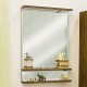 Зеркало в ванную Sanflor Румба 60 венге, патина золото